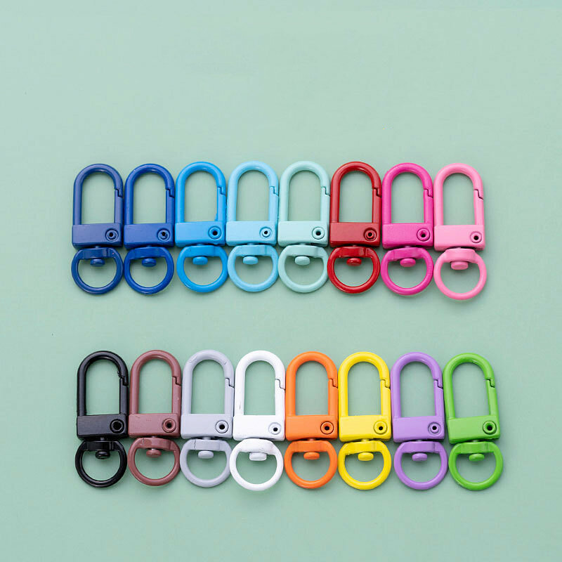 10/20pcs Colorful Lobster Clasp Hooks Metal Plated Clasps For DIY Jewelry Making Dog Keychain Neckalce Bracelet Accessories