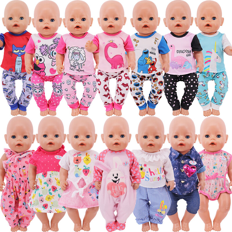 Kawaii Doll Clothing Accessories For 43cm Born Baby Doll,18 Inch American Doll Girl's Toys,Nenuco,Birthday Christmas Present