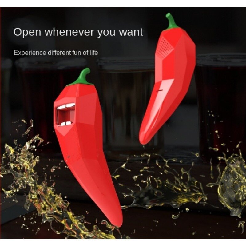Red Pepper Electric Bottle Opener for Beer Speak Chinese Jokes Restaurant Bar Available Automatic Bottle Opener