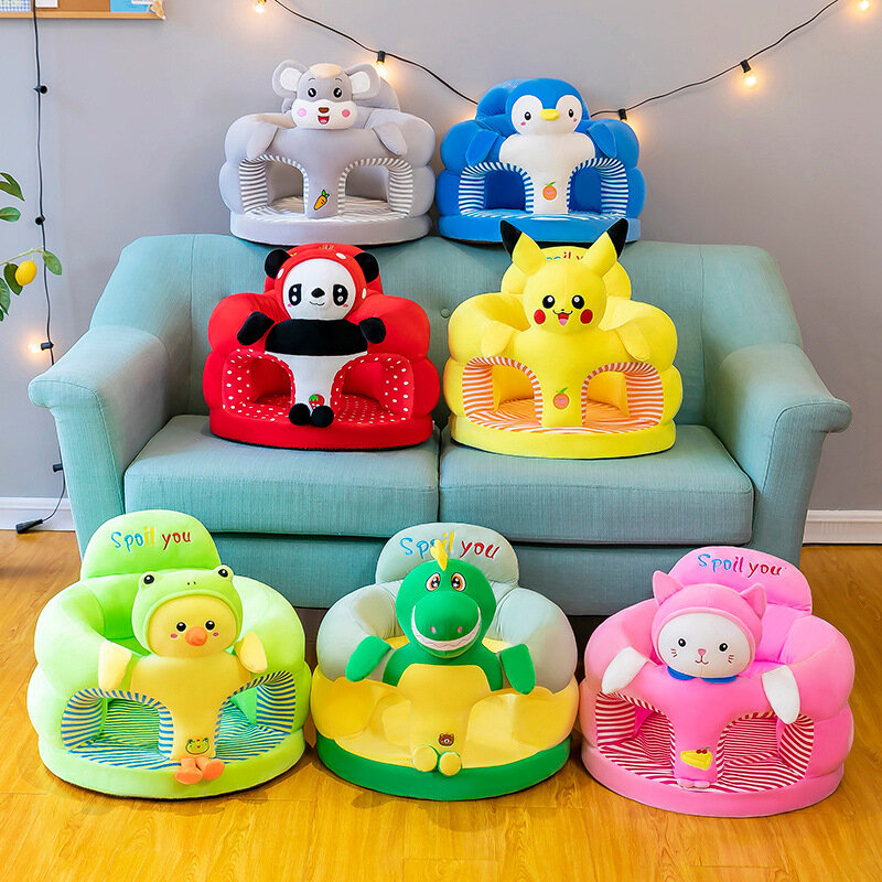 Children's school seat anti-fall baby back baby sofa children's anti-rollover school seat dining chair seat sofa leather cover