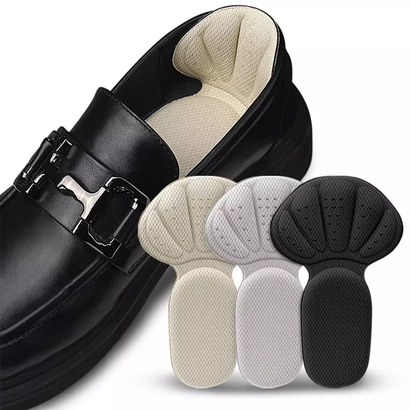 Plantillas de esponja viscoelástica para zapatos de tacón alto para mujer, almohadillas suaves para pies, almohadillas antideslizantes, 2 en 1