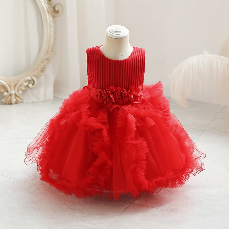 Letnia spódniczka dziecięca nowa dziecięca spódnica z gazy z krótkim rękawem koreańska sukienka księżniczki sukienka dziecięca