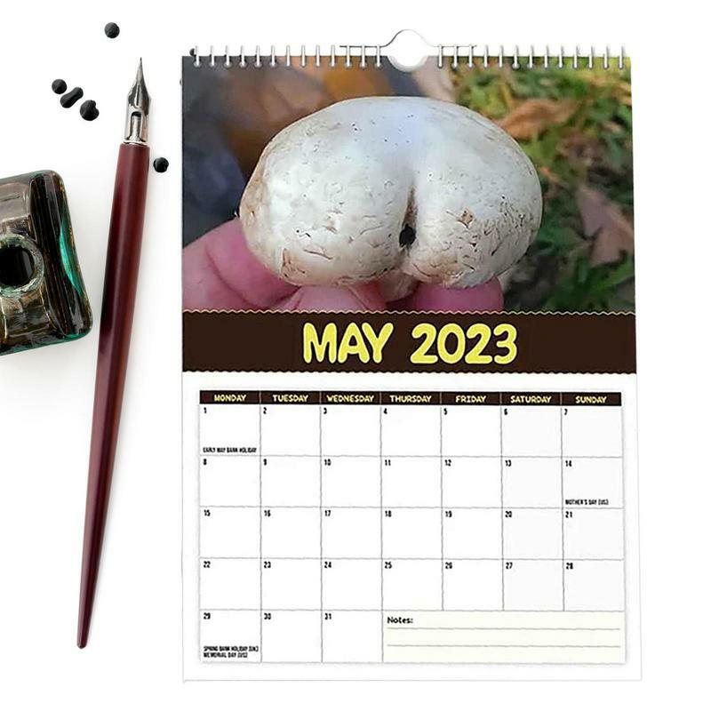 2023 Maandelijkse Kalender Paddestoel Opknoping Muur Kalender Gemakkelijk-Tear-Off Opknoping Muur Kalender Met Maandelijkse Uitzicht En Plannen voor Thuis