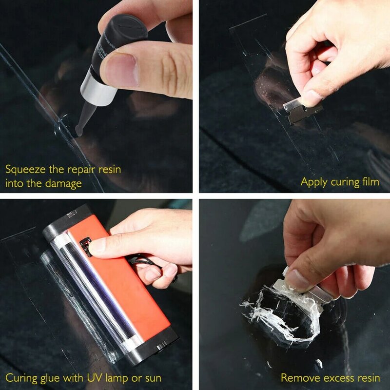 10x Car Windshield Crack Repair Tool DIY Upgrade Auto Glass Repair Fluid Window Scratch Crack Repair Auto Accessories Car Tools