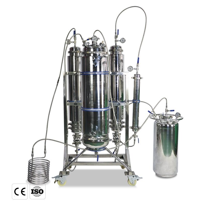 Zoibkd equipamento de laboratório 10lb kit extração pressão 304 aço inoxidável material extrator doméstico