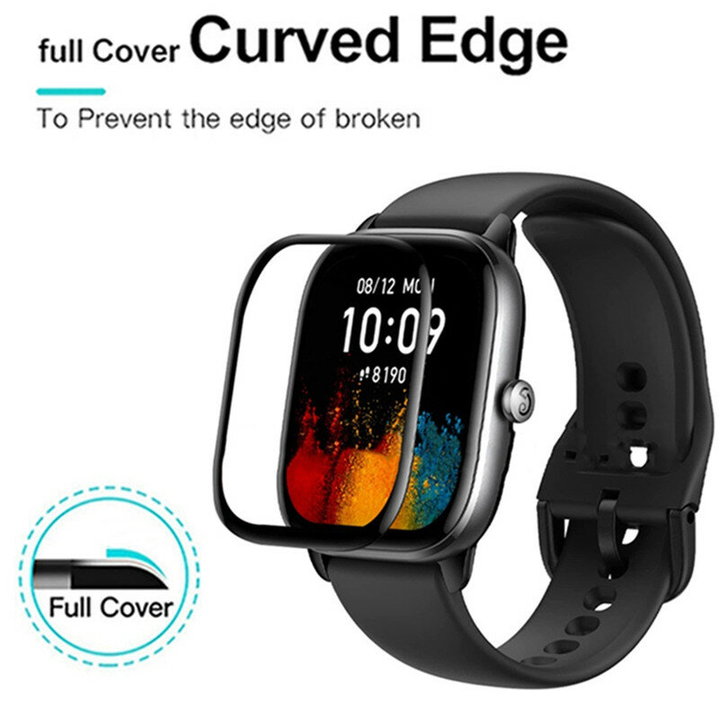 Pellicola protettiva morbida 3D Smart Watch Screen Protector Full Cover pellicola antigraffio accessori per orologi intelligenti per Amazfit GTS 4 Mini