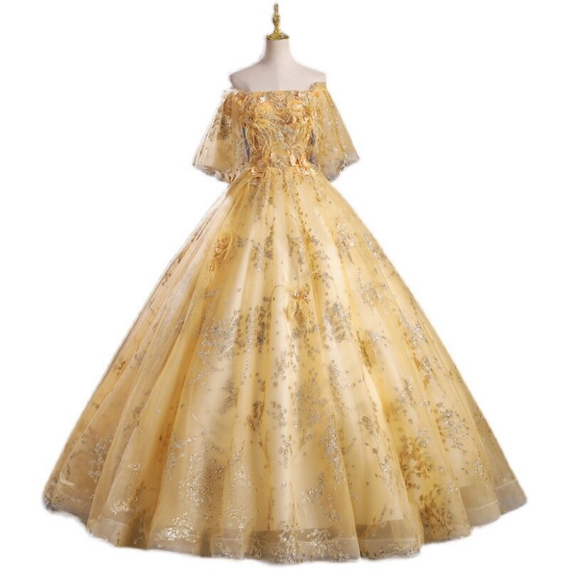 Off The Shoulder Quinceanera Dress Prom Dress Luxury Appliques Formal Ball Gown Vintage Quinceanera Dress Vestido De Quincenera