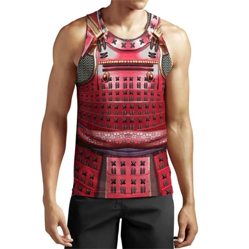 Disfraz de soldado de armadura samurái para hombre, camiseta de Cosplay, Sudadera con capucha impresa en 3D, sudadera con cremallera, pantalones cortos, Tops, Jersey