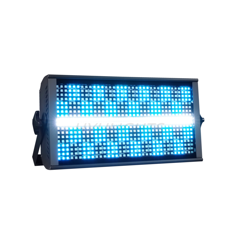 Lumière Stroboscopique LED RGBW 4 en 1 de 200W, 48 Cloisons, Blanche, 8000K DMX, Super Lumineuse, Dj, Barre de Lavage, Effets d'Éclairage de Scène