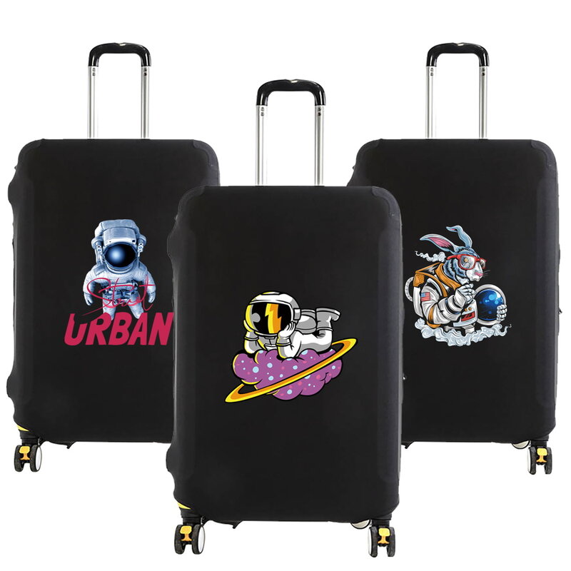 Moda mala de viagem capa astronauta série padrão elástico caso bagagem poeira capa para 18-32 Polegada mala de viagem acessórios