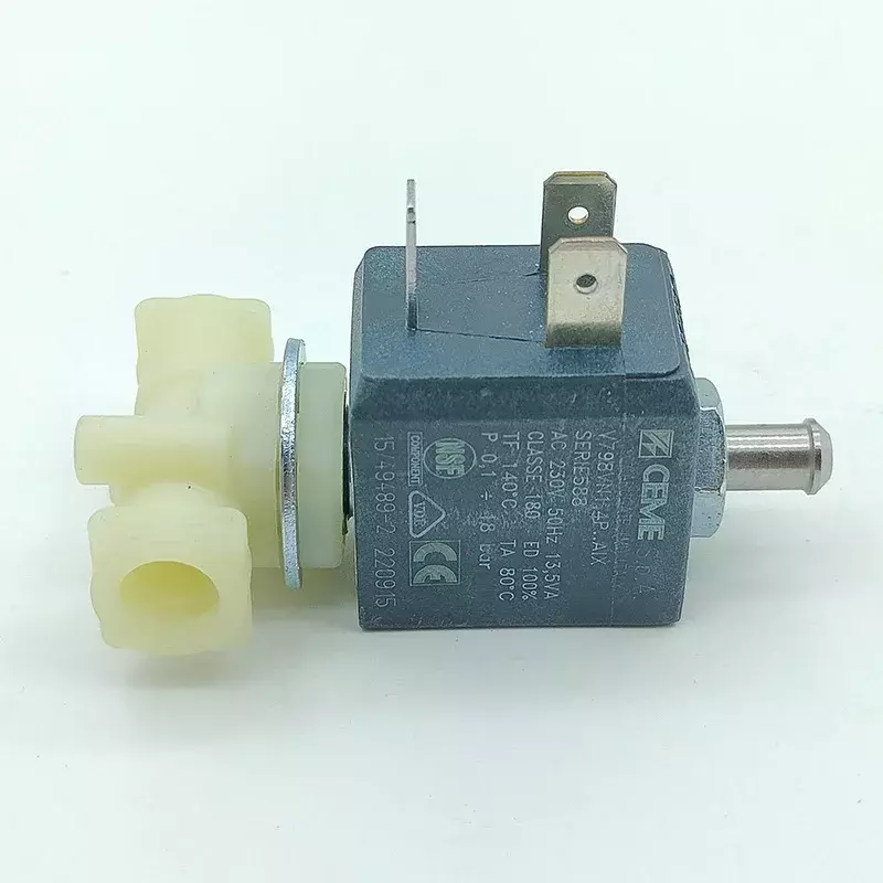 CEME-válvula solenóide elétrica, CA, 220V, 230V, série 588, normalmente aberta, alta pressão, máquina de café, vapor, água quente