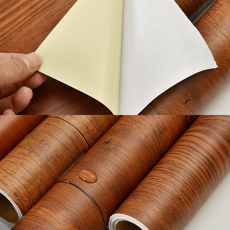 Wood Mars-Papier Peint Auto-Adhésif en Vinyle Imperméable, Autocollant Mural pour la Décoration de la Maison