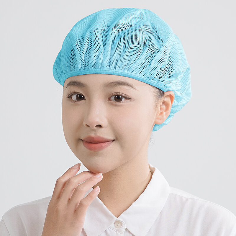 Bonnet de travail anti-poussière pour hommes et femmes, casquette en filet, usine alimentaire, atelier électronique, casquette respirante, se livrer à l'hygiène, cuisine