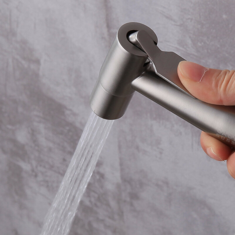 Ręczny zestaw do mycia bidetu 304 ze stali nierdzewnej pistolet do pryszniców ciśnieniowo ręczny pistolet natryskowy samoczyszcząca się prysznicowy