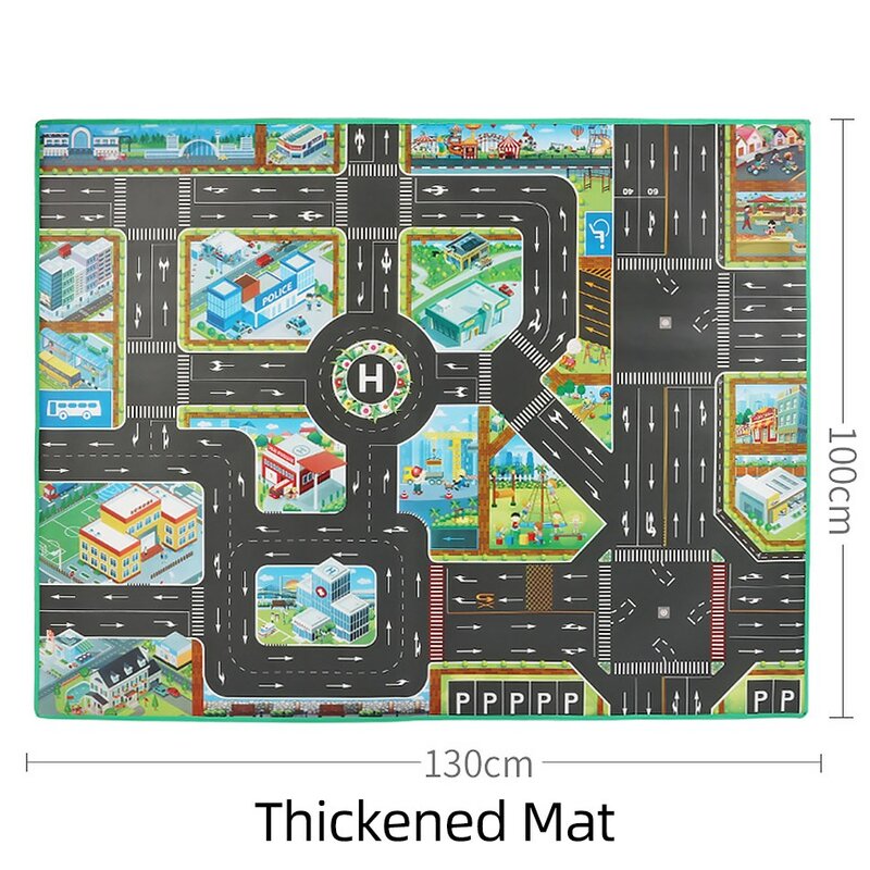 Dzieci Playmat chłopcy dziewczęta edukacyjne nietoksyczne dywaniki interaktywny dla dzieci zagęszczony dywan dla dzieci przenośne zabawki mapa budynku kosmicznego