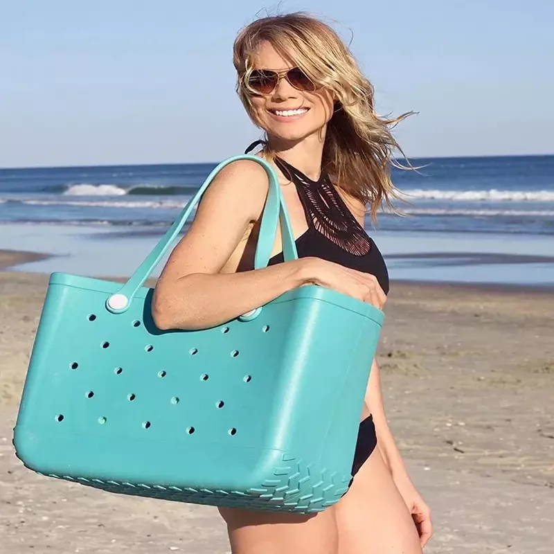 BBA034 резиновая пляжная сумка, водонепроницаемая и устойчивая к песку, большой размер, уличная портативная дорожная сумка, моющаяся сумка