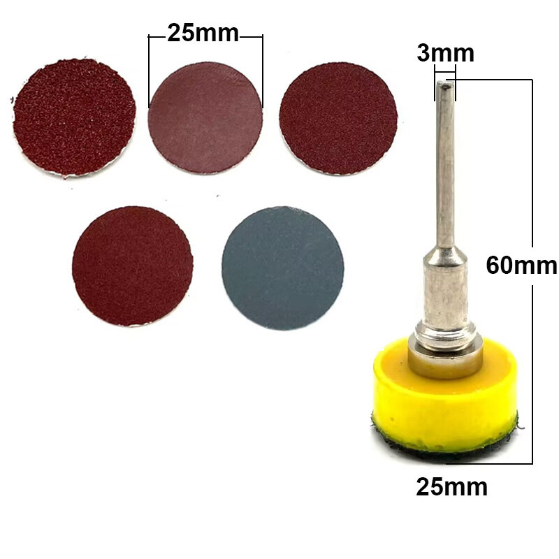 100PCS 25mm 1-Inch Sanding Disc Sanding Disc-Abrasive Paper 1-Inch Abrasive Polishing Pad for Dremel Tools