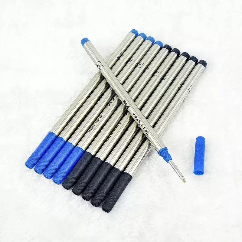 Ts hohe Qualität (10 Stück/Los) 0,7mm schwarz/blau Nachfüllung für Rollerball stift mb Briefpapier Schreibwaren Zahns tift Zubehör