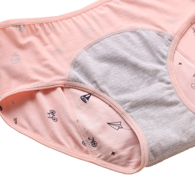 Менструальные брюки для студенток, нижнее белье для девочек 12 лет, непротекающие трусы