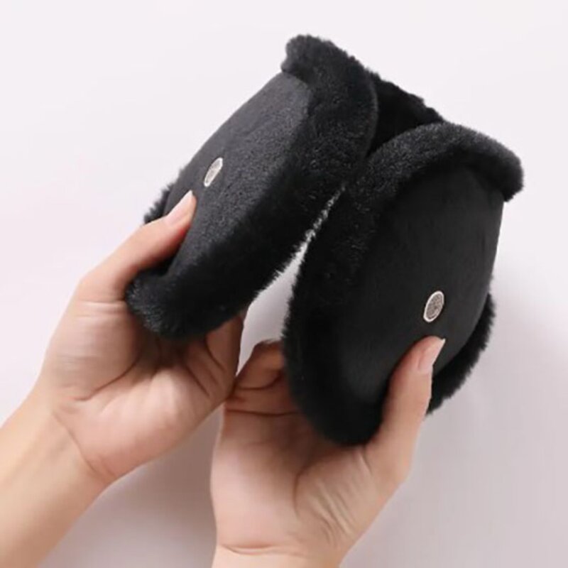 Warm Warm Thicken Velvet Earmuff Thickening Plush Cycling Fleece Rabbit Fur Ear Cover Windproof Soft and Skin Friendly