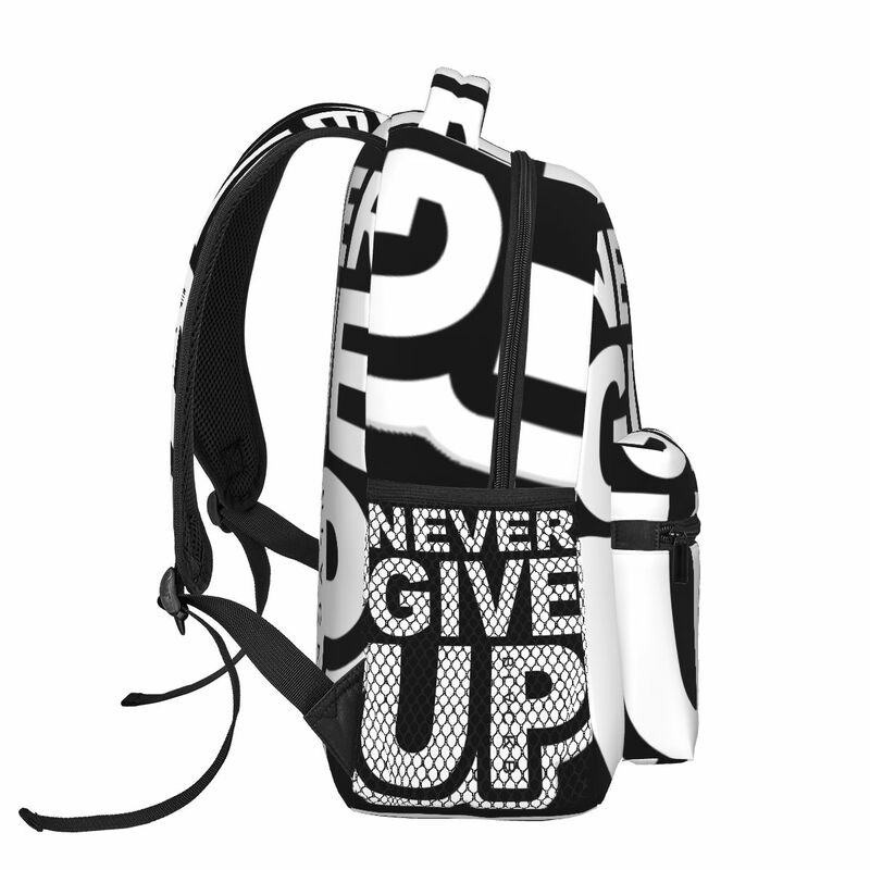 Повседневный рюкзак унисекс, для отдыха, путешествий, компьютера, никогда не сдавайся, для студентов