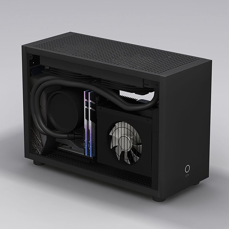 Geeek M5 A4 Mini Itx Side Transparent 240 Water-cooled Small Chassis SFX Power Portable Small Computer Host 140*340*220mm