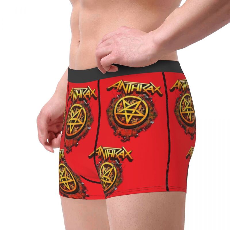 Imagine Cute Man's Boxer Briefs ANTHRAX Highly Breathable Underpants Top Quality Print Shorts Gift Idea