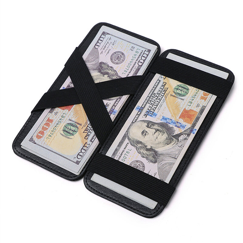 PU dompet pola buaya, sarung pelindung penyimpan kartu kredit Id Bank, pengatur uang kertas perjalanan portabel