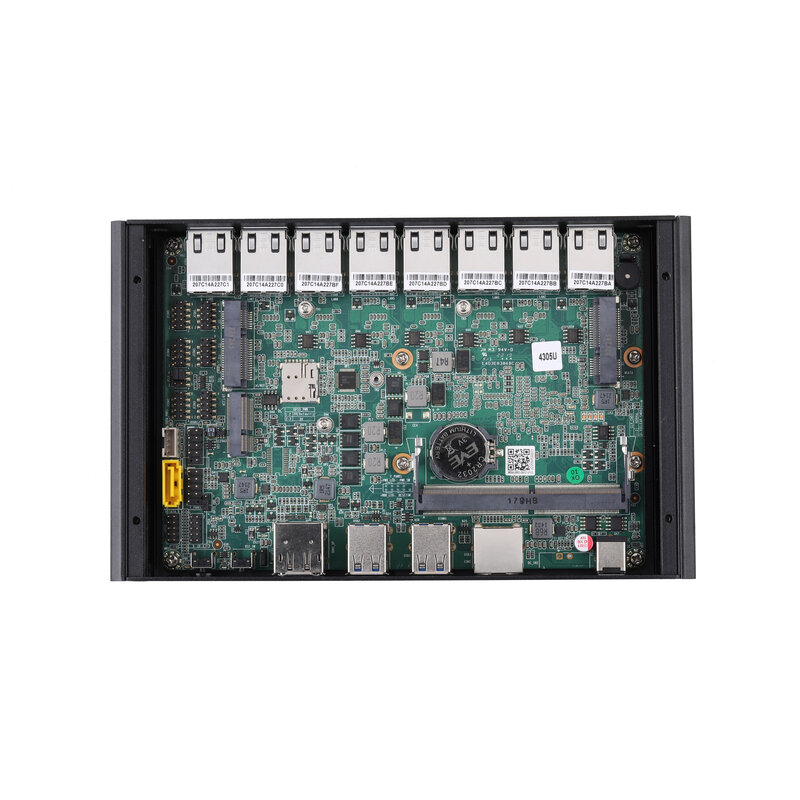 Qotom Q1020GE 8 LAN Mini Computer,Gen 8th 5405U 5205U 8260U DP 4USB3.0 Proxmox Pfsense Mini PC 8 LANs