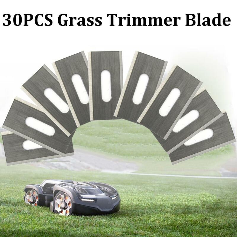 30PCS Grass Trimmer Blade Lawn Mower Replacement Trimmer Cutter Piece for Husqvarna Automower Garden Robotic Lawnmower Tools