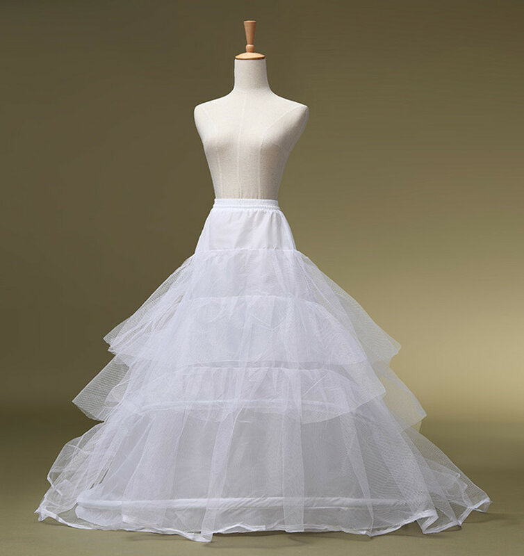 Wedding Dress Crinoline Boneless Organza Skirt Support Extra Large Trailing Crinoline Bride Tutu Skirt Two Circles