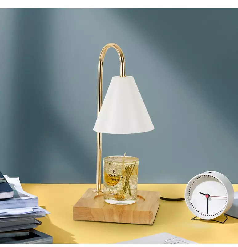 Настольная лампа в стиле ретро для ароматерапии, подсвечник с таймером, современное Рождественское украшение, настольное настроение