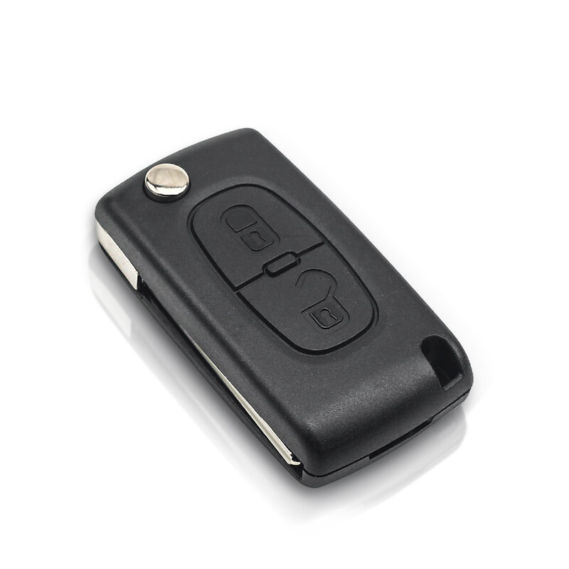 KEYYOU – Clé télécommande pour voiture, à 2 boutons, VA2/HU83, ASK FSK, pour Peugeot 307 3008 308 408 433MHz ID46 7941 CE0536 CE0523