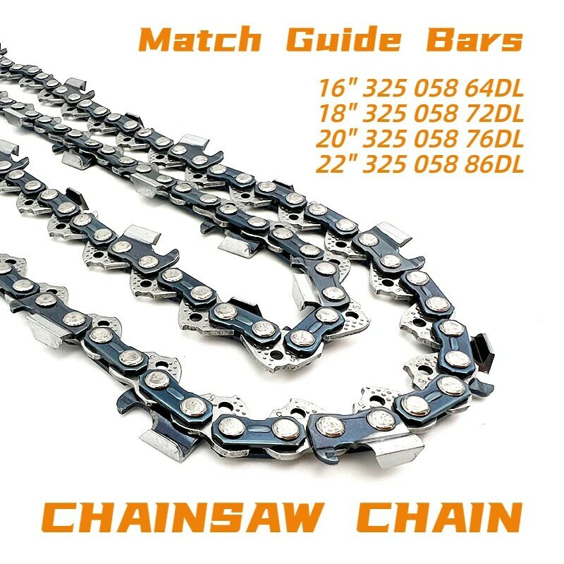ประหยัด Full Chisel Chain 0.325 "1.5มม.64 72 76 86ไดรฟ์ Links สำหรับเบนซิน Chainsaw