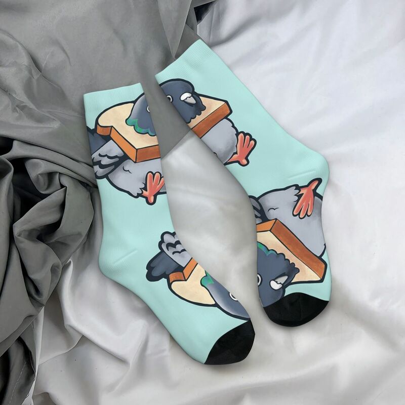 Hungrige Tauben socken Harajuku hochwertige Strümpfe ganzjährig lange Socken Zubehör für das Geburtstags geschenk der Frau