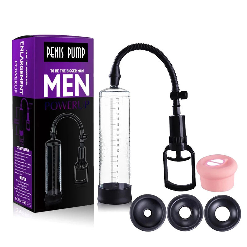 Насос для пениса вакуумный для пениса увеличение мужского члена эректическая помпа для мастурбации тренажер для пениса секс-игрушки для мужчин