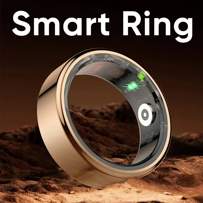 Nieuwe Slimme Ring Hartbewaking Slaapanalyse Stappenteller Fitness Tracking Hele Dag Monitoring Gezondheid Tracking App Ip68 Waterdicht