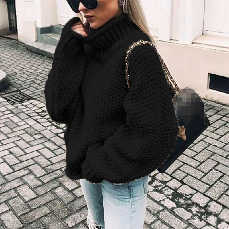 2023 Women Knitted Sweaters Pullovers Long Sleeve Loose Pullover Ladies Fall Sweater Fashion New Autumn Winter Clothes Tops