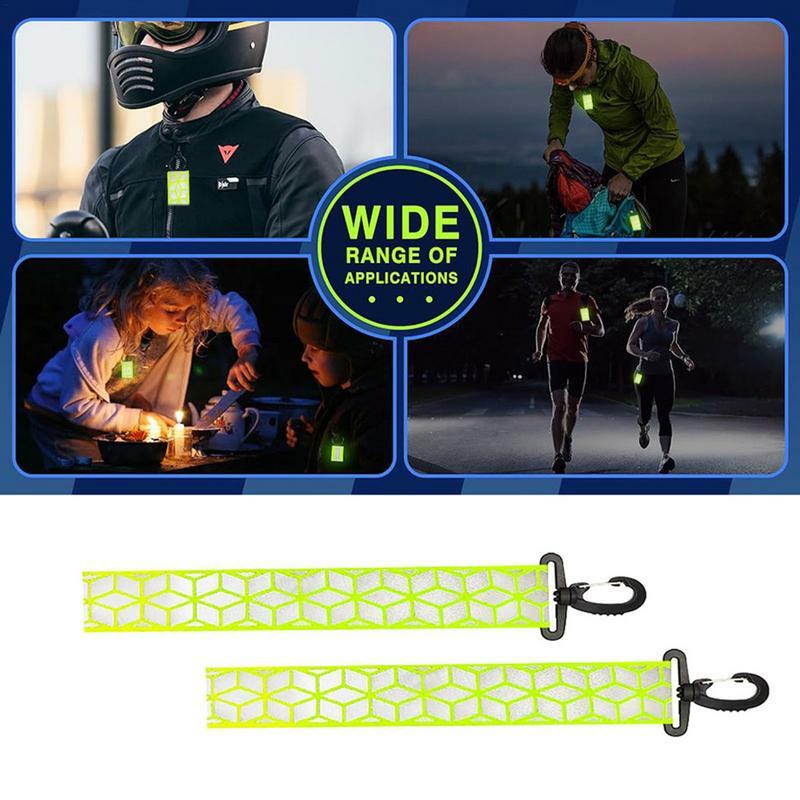 Safety Reflective Pendant Reflective Keychain Clothing Safety Pendant Lightweight And Portable Outdoor Tool For Running Cycling
