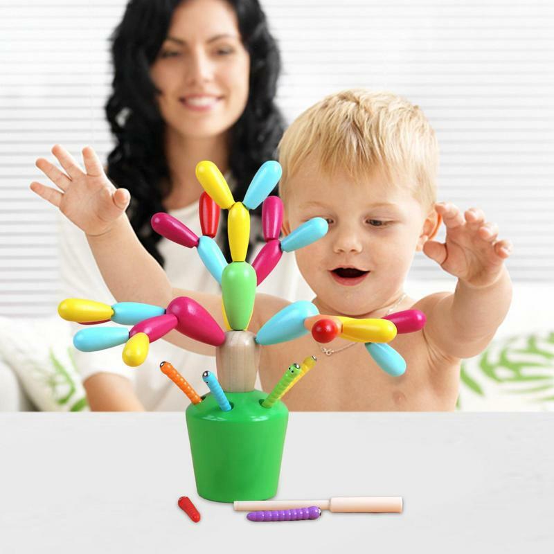 Palle di Cactus Jigsaw Puzzle di alta qualità fai da te Interconnect assemblaggio di blocchi di costruzione apprendimento educativo Puzzle giocattolo per bambini