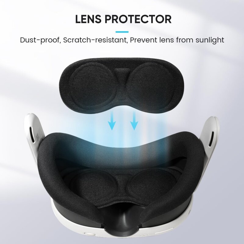 Sarlar-maleta rígida compacta y estuche protector de lente incorporado, Compatible con Meta Quest 3/2 Quest/Apple Vision Pro, accesorios, Ligh