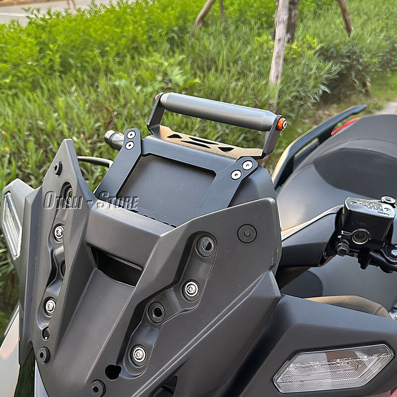 جديد دراجة نارية X-MAX300 2023 الهاتف جبل قوس XMAX300 الملاحة الزجاج الأمامي لتحديد المواقع حامل هاتف لياماها X-MAX 300 XMAX 300