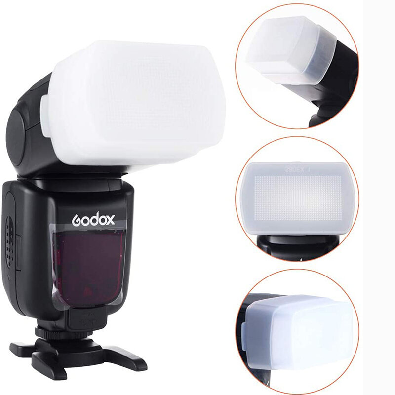 Godox-difusor de Flash para cámara Canon Speedlite 580EX 580EX II Godox V850 860II TT685 TT600 TT520II Yongnuo YN-560/565