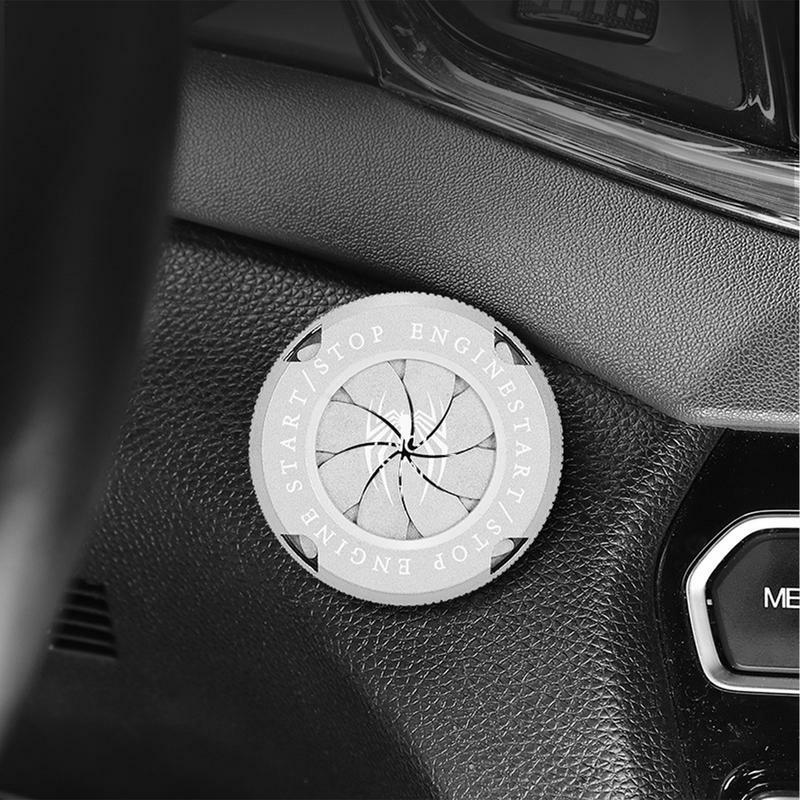 Motor Push Start Button Cover para homens, ignição, capas rotativas, bonés para carro, anime, universal, interior, carro