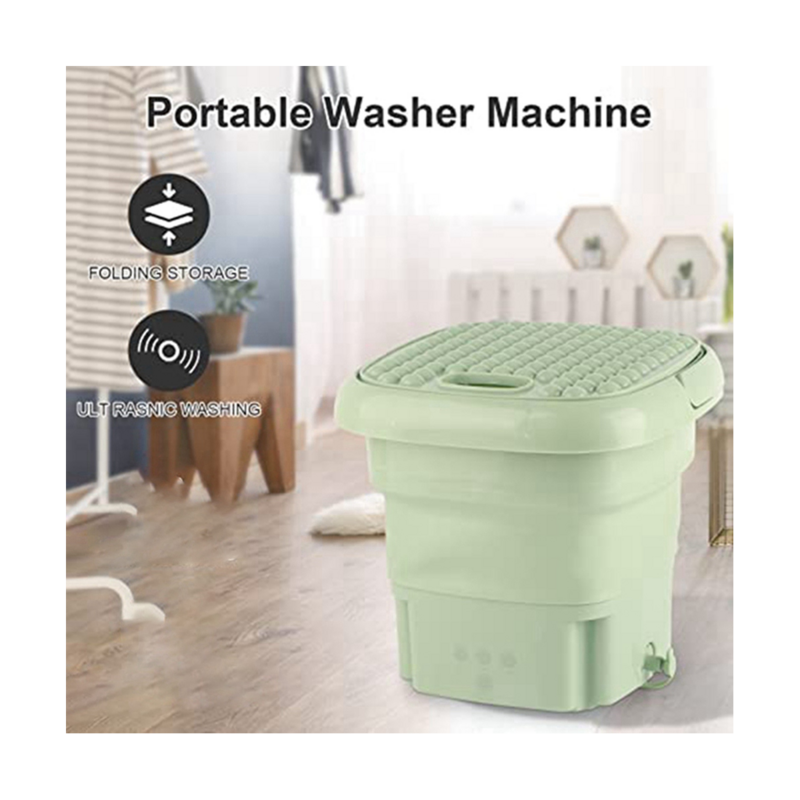 Portable Folding Mini Semi-Automatic Washing Machine, Suitable for Baby Clothes, Underwear, Socks EU Plug