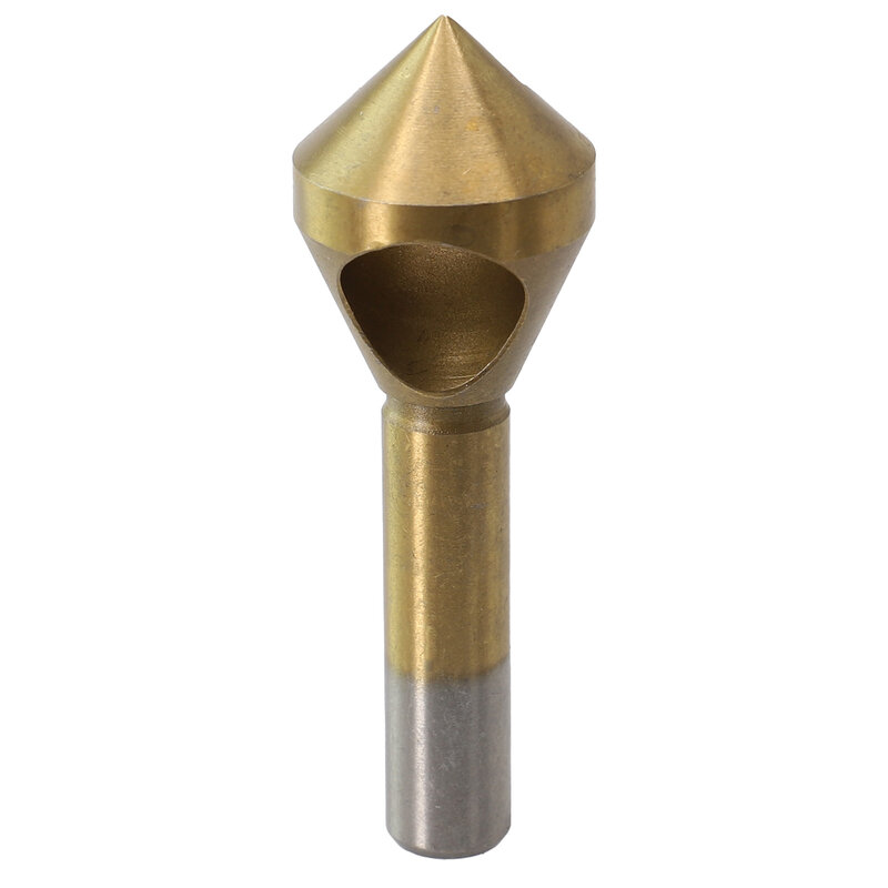 Alta Qualidade Broca para Corte de Ouro, Alta Velocidade Aço Hole Cutter, Titanium-Plated Deburring, Cone 6, 8, 10, 12mm