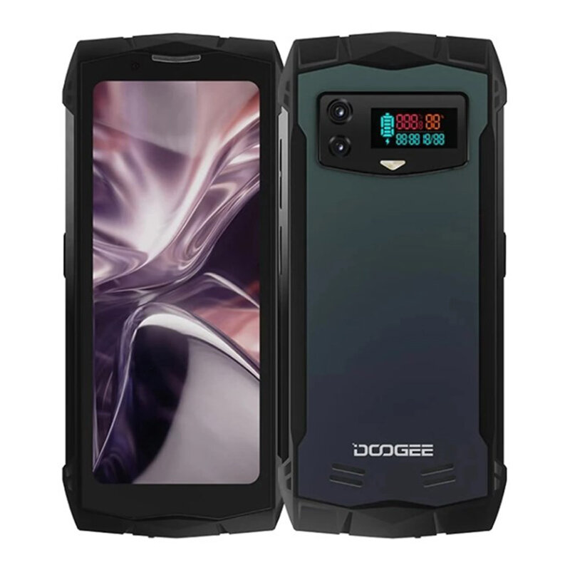 DOOGEE Smini 견고한 휴대폰, 4.5 인치 qHD 디스플레이, 혁신적인 후면 디스플레이, 3000mAh, 18W 고속 충전 휴대폰, 8GB + 256GB