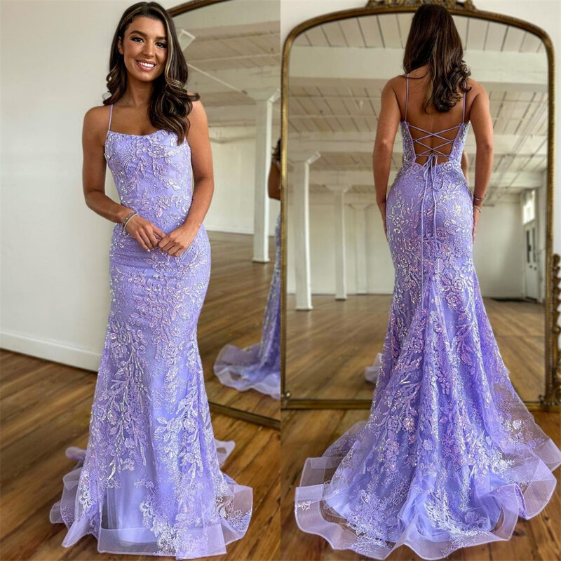 Prom Dress Saudi Arabia Organza Applique Sequined Ruched Beach A-line Square Neck Bespoke Occasion Gown Long DressesEvening