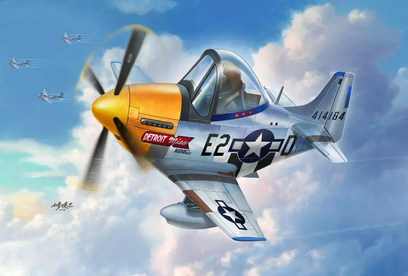 Tiger Model 109 U.S. ARMY AIR FORCES WWii P-51 FIGHTER MODEL Peugeot