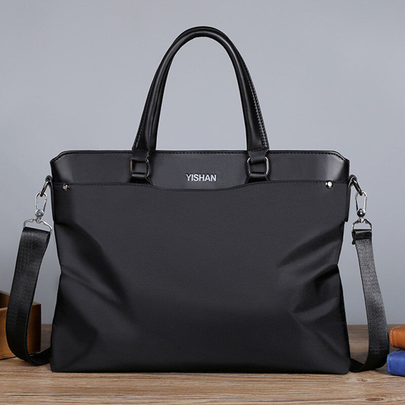 New Business Men Handbag Fashion Oxford slip custodie per documenti borsa per Laptop di grande capacità Messenger a tracolla maschile